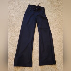 WW2 WWii Wool Naval Pants 28x34 Flap 13 Button Sailor 40s Crackerjack *See Pics